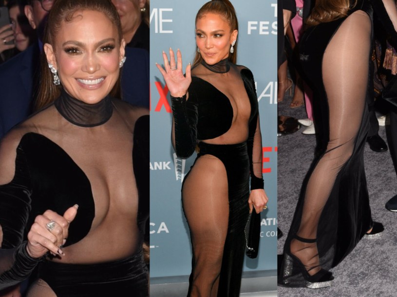 Jennifer Lopez w zaskakującej kreacji na festiwalu /Rex Features/EAST NEWS /East News