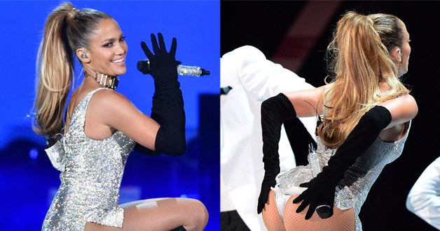 Jennifer Lopez została ostro skrytykowana za ten występ /Theo Wargo, Dimitrios Kambouris /Getty Images