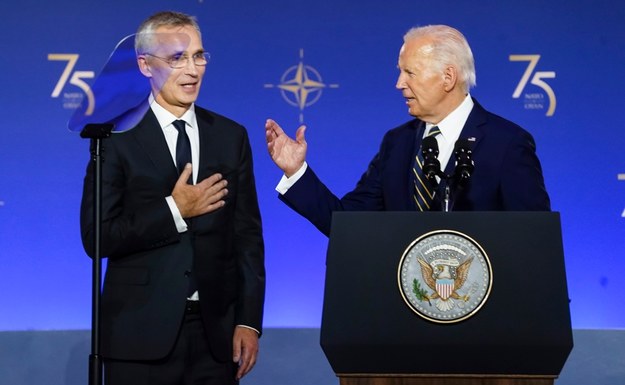 Jens Stoltenberg i Joe Biden /SHAWN THEW    /PAP/EPA