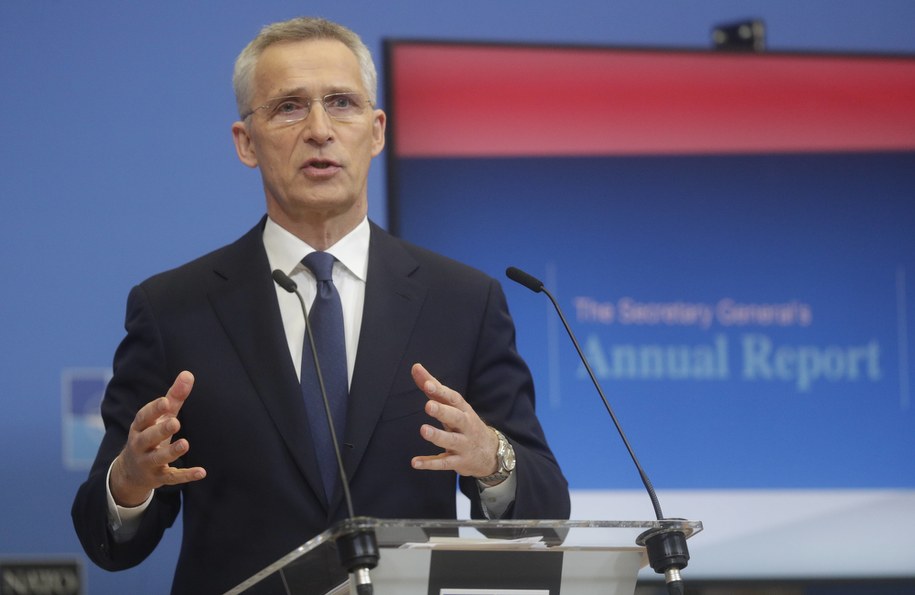 Jens Stoltenberg /OLIVIER HOSLET /PAP/EPA