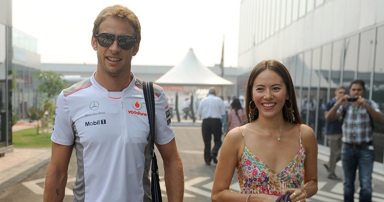 Jenson Button i Jessica Michibata /AFP