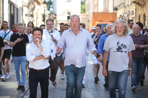 Jeremy Clarkson, Richard Hammond i James May odwiedzili Kraków //Łukasz Gągulski /PAP