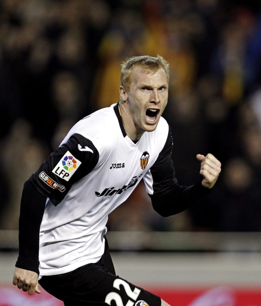 Jeremy Mathieu jeszcze w barwach Valencii //MANUEL BRUQUE /PAP/EPA