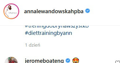 Jerome Boateng skomentował fotkę Anny Lewandowskiej /Screen z www.instagram.com/annalewandowskahpba /Instagram