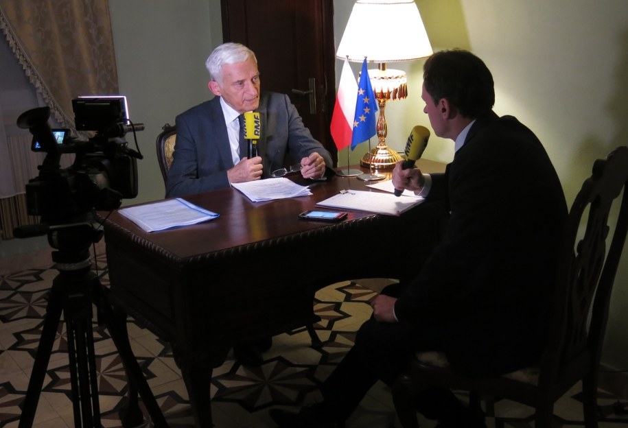 Jerzy Buzek i Krzysztof Ziemiec /Jacek Skóra /RMF FM