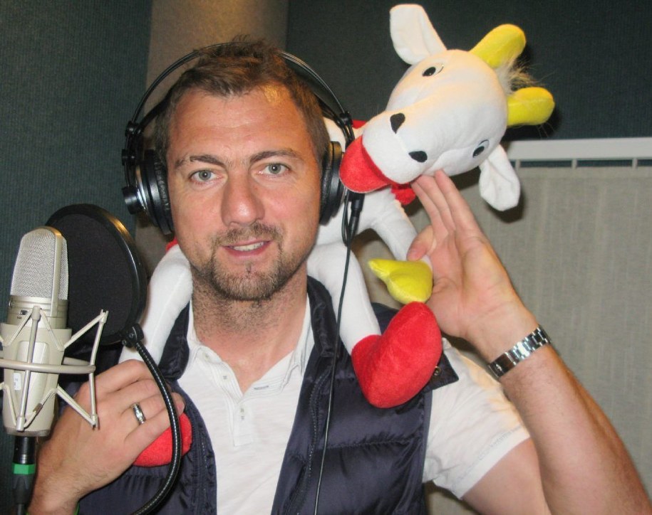 Jerzy Dudek z Koziołkiem /Maciej Nycz /RMF FM