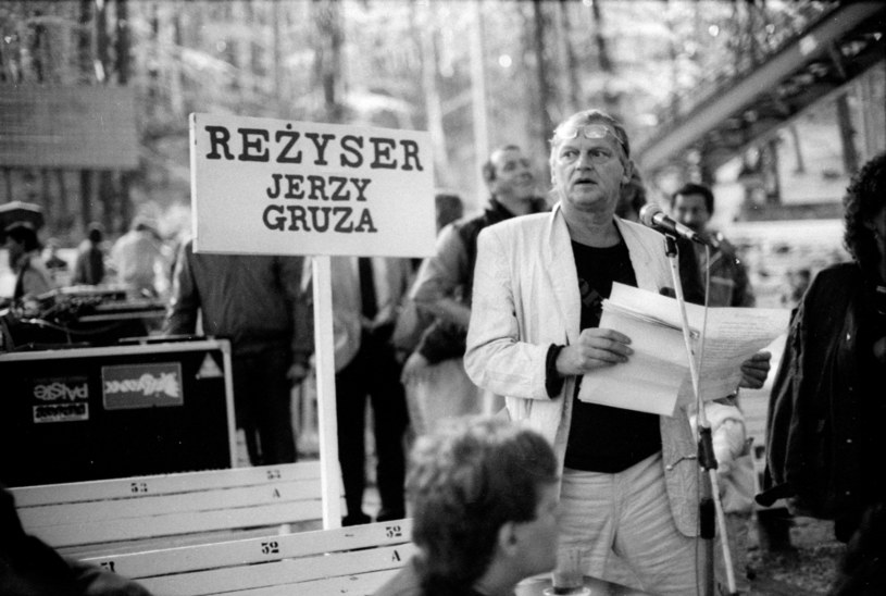 Jerzy Gruza na Festiwalu Piosenki w Sopocie w 1986 roku /Aleksander Jałosiński /Agencja FORUM