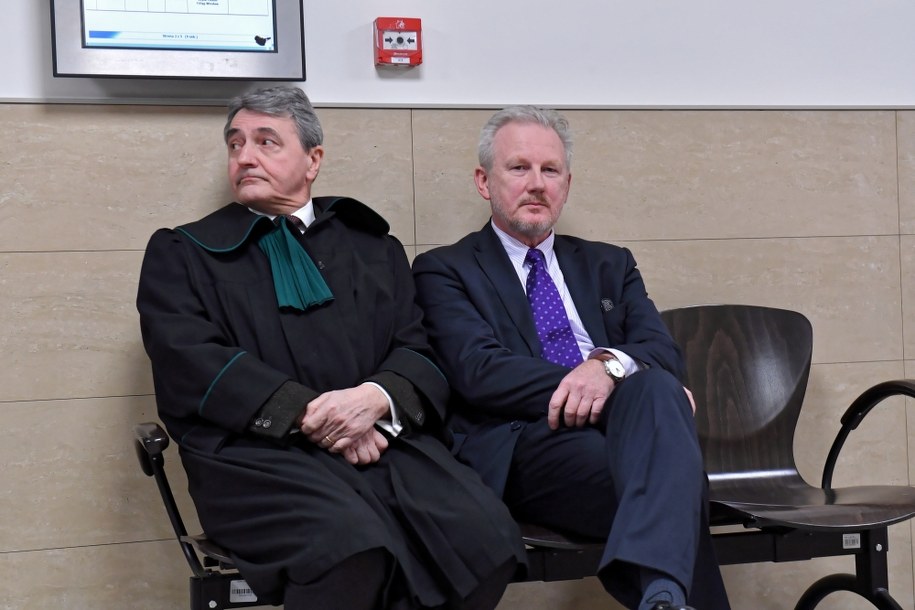 Jerzy Neumann i Wojciech Kwaśniak w sądzie / 	Marcin Bielecki    /PAP