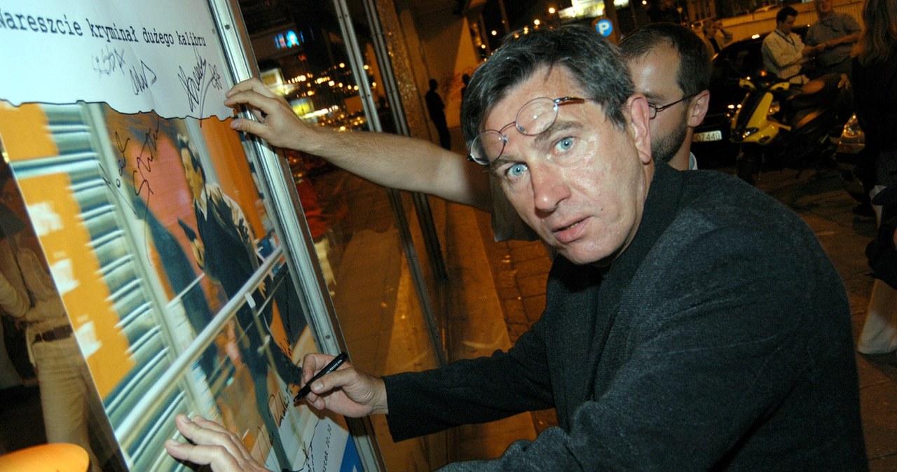 Jerzy Radziwiłowicz na premierze serialu "Glina" w 2004 roku /Zawada /AKPA