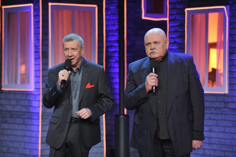 Jerzy Skoczylas i Stanisław Szelc z kabaretu "Elita" /TVP/PAP/Jan Bogacz  /PAP