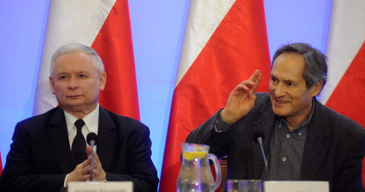 Jerzy Zelnik i Jarosław Kaczyński /- /East News