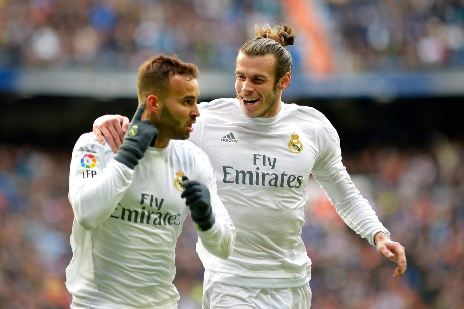 Jese Rodriguez i Gareth Bale - strzelcy szóstej i siódmej bramki dla "Królewskich" /Luca Piergiovanni (PAP/EPA) /PAP/EPA