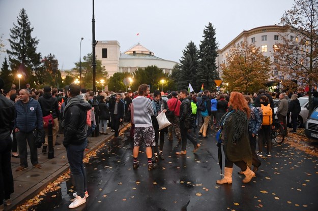 "Jesień Średniowiecza" - protest przed Sejmem / 	Radek Pietruszka   /PAP