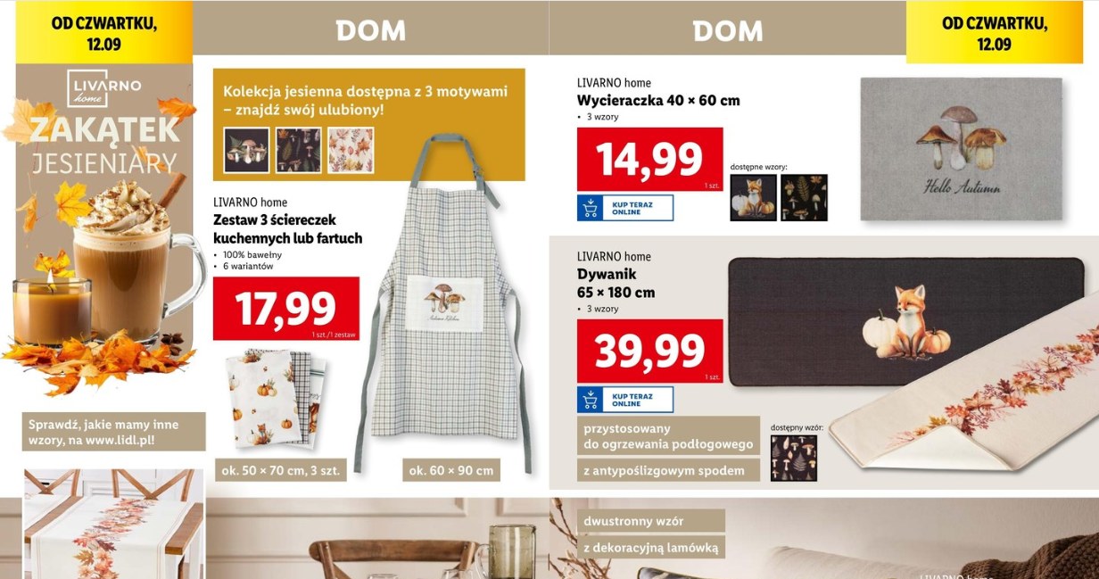 Jesienna kolekcja w Lidlu /Lidl /INTERIA.PL