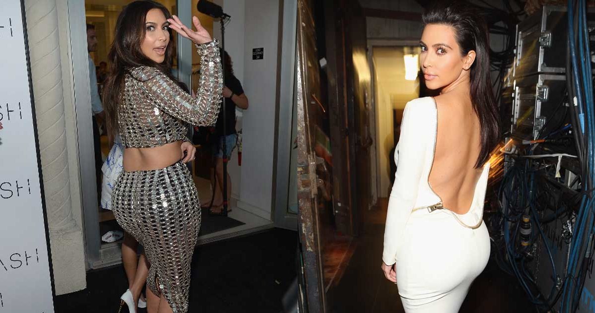 Jeśli Kim Kardashian zmieniłaby kształt pośladków, mogłaby zapoczątkować nowy trend. /Getty Images