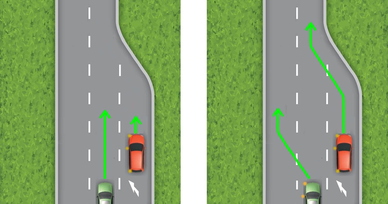Jeśli to możliwe zjedź w takiej sytuacji na lewy pas, przepuszczając kierowcę na pasie włączenia /Informacja prasowa