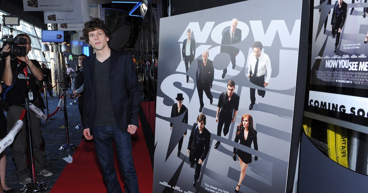 Jesse Eisenberg na premierze "Iluzji" /George Pimentel /Getty Images