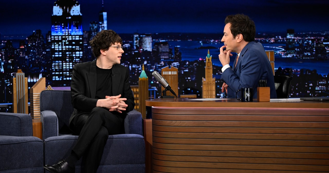 Jesse Eisenberg w programie JImmy'ego Fallona /Getty Images