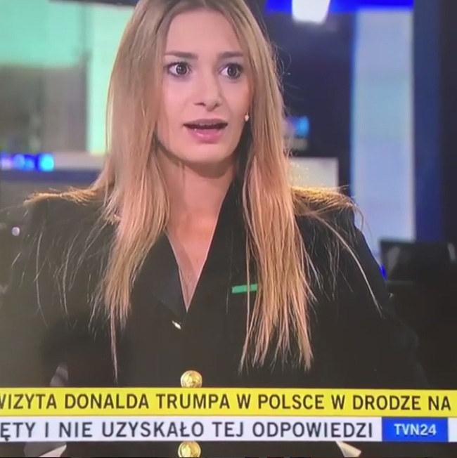 Jessica była zaskoczona, gdy dziennikarz powiedział jej, że już jest na wizji /TVN24