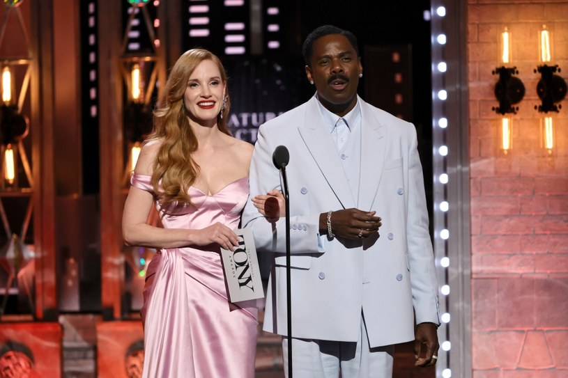 Jessica Chastain i Colman Domingo na gali wręczenia nagród Tony 2022 /Theo Wargo/Getty Images /Getty Images