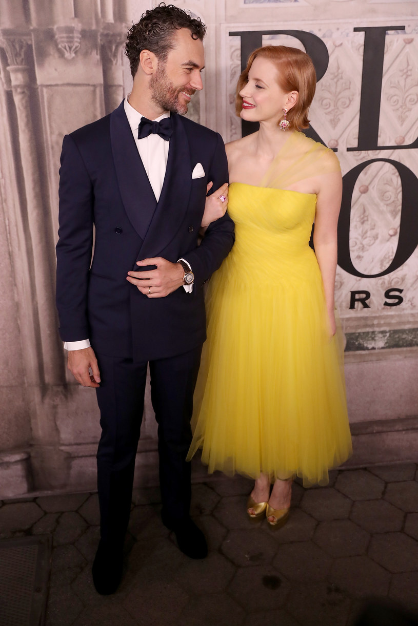 Jessica Chastain z mężem /Rob Kim /Getty Images
