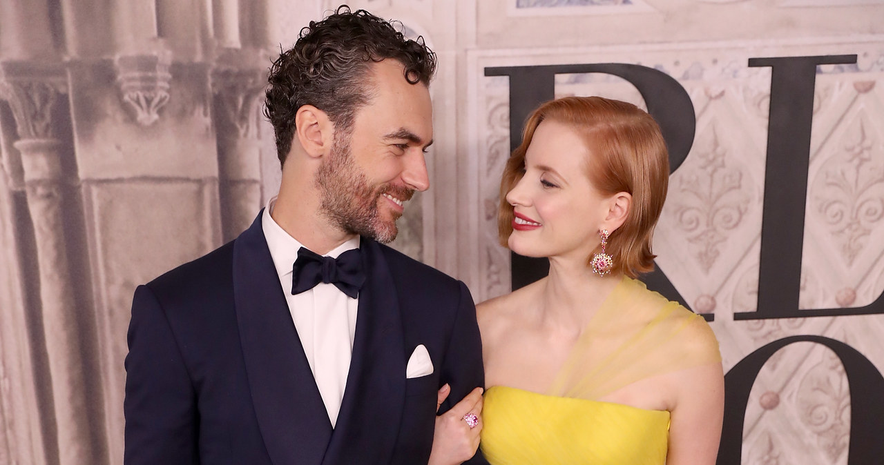 Jessica Chastain z mężem /Rob Kim /Getty Images