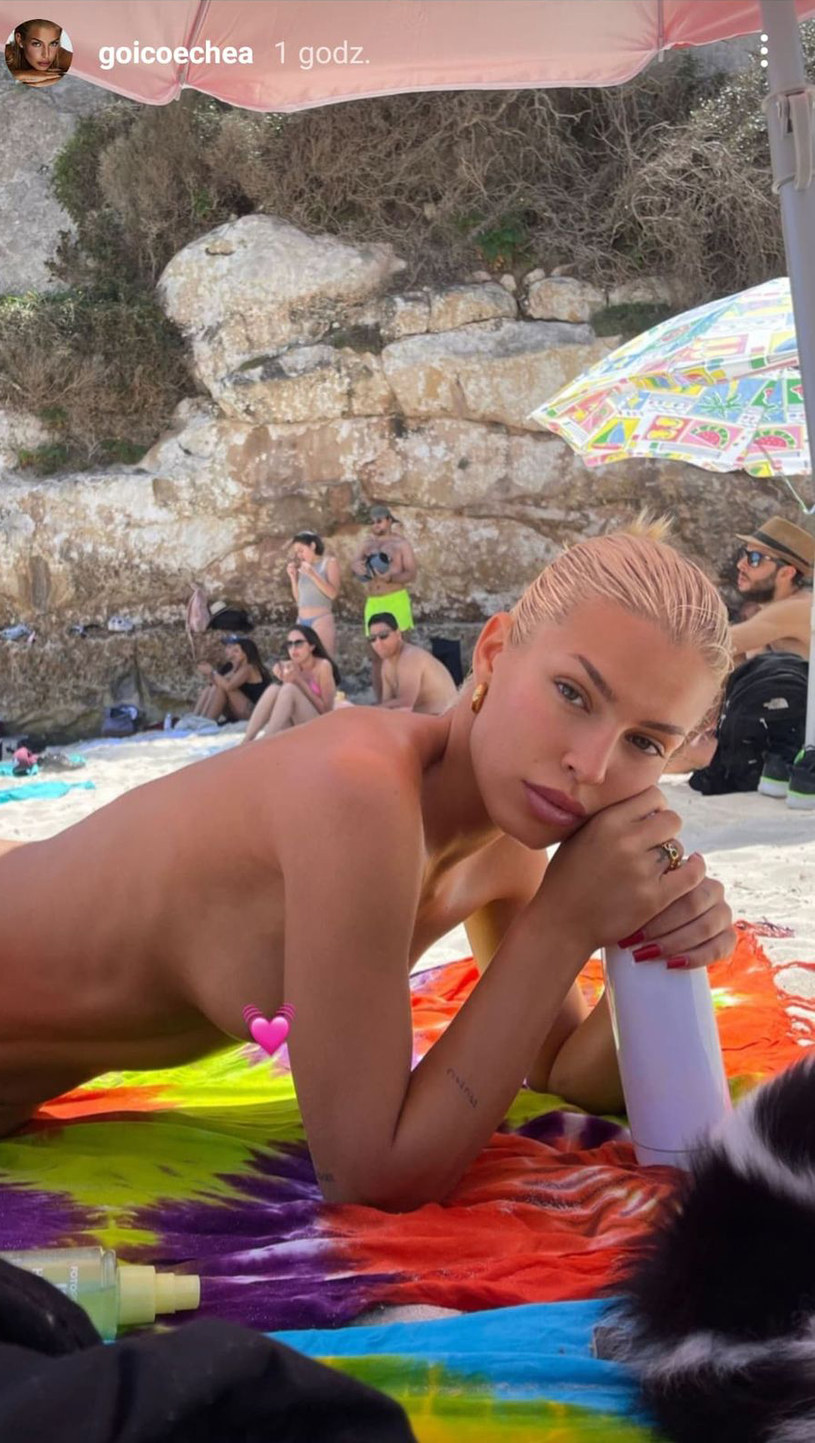Jessica Goicoechea pozuje topless na Instagramie /Instagram