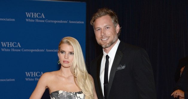 Jessica Simpson i jej mąż Eric Johnson /Dimitrios Kambouris /Getty Images