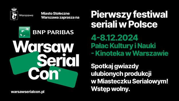 Jest program BNP Paribas Warsaw SerialCon 2024! /Materiały prasowe