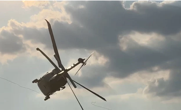 Jest śledztwo ws. incydentu z policyjnym śmigłowcem [NAGRANIE]