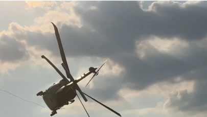 Jest śledztwo ws. incydentu z policyjnym śmigłowcem [NAGRANIE]