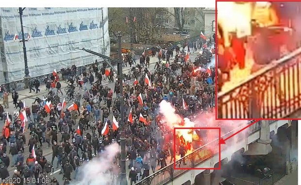 Jest śledztwo ws. pożaru w kamienicy, w kierunku której podczas Marszu Niepodległości poleciały race