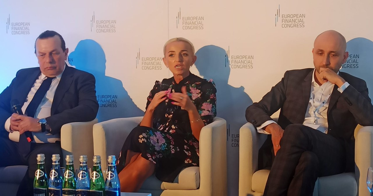 "Jesteśmy bankiem rozwoju. Wspieramy zieloną transformację miast" mówiła podczas XV Europejskiego Kongresu Finansowego w Sopocie prof. Marta Postuła, pierwsza wiceprezes zarządu Banku Gospodarstwa Krajowego/fot. INTERIA /materiały promocyjne