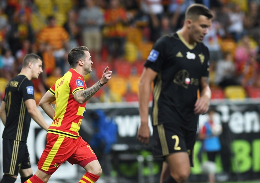 Jesus Imaz świętujący zdobycie bramki /Michał Zieliński  /PAP