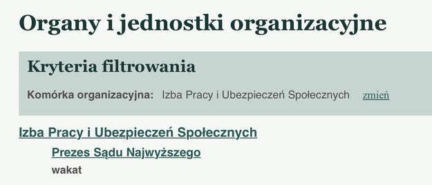 Jeszcze rano widniało tu nazwisko Piotra Prusinowskiego /RMF FM