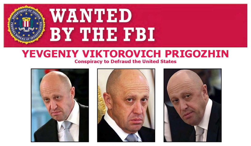 Jewgienij Prigożyn jest poszukiwany przez FBI /Agencja FORUM