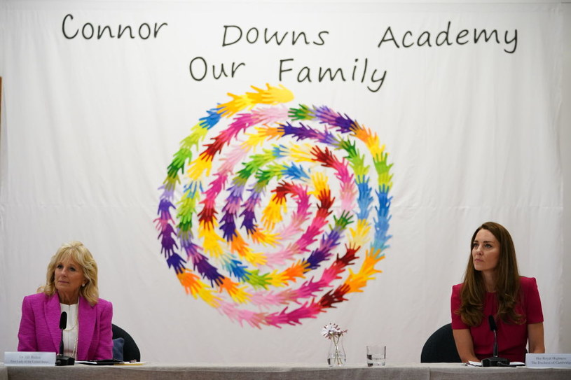 Jill Biden i Kate Middleton rozmawiają o wczesnym rozwoju dzieci /Aaron Chown - WPA Pool/Getty Images /Getty Images