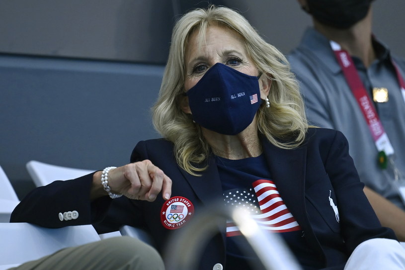 Jill Biden ogląda zmagania olimpijskie w Tokio /TAMAS KOVACS   /PAP/EPA