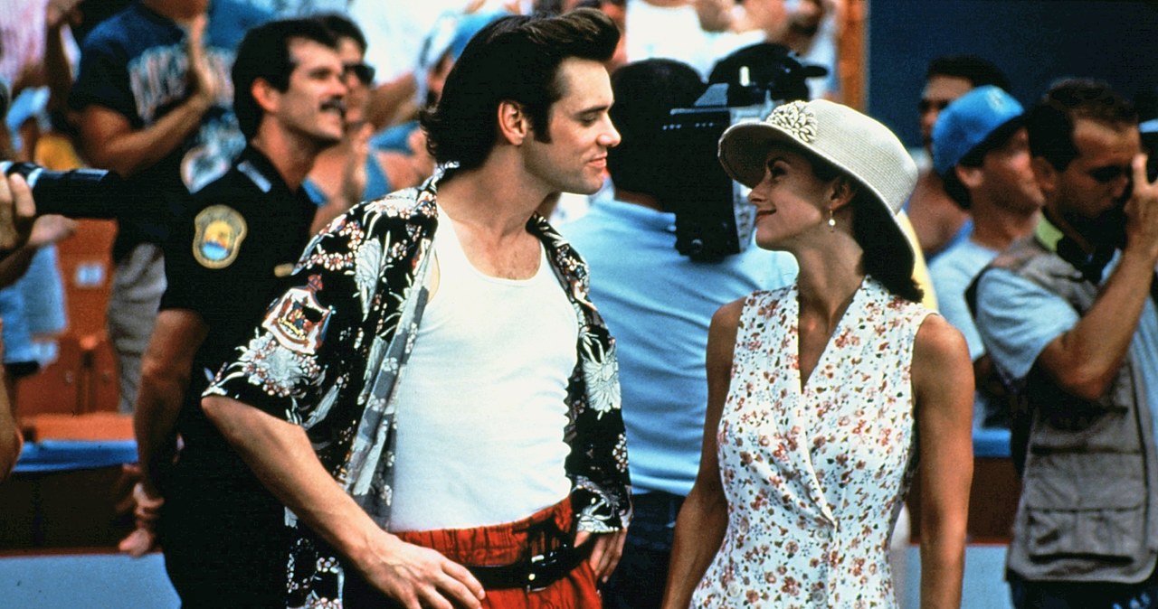 Jim Carrey i Courteney Cox w filmie "Ace Ventura: Psi detektyw" /AKPA