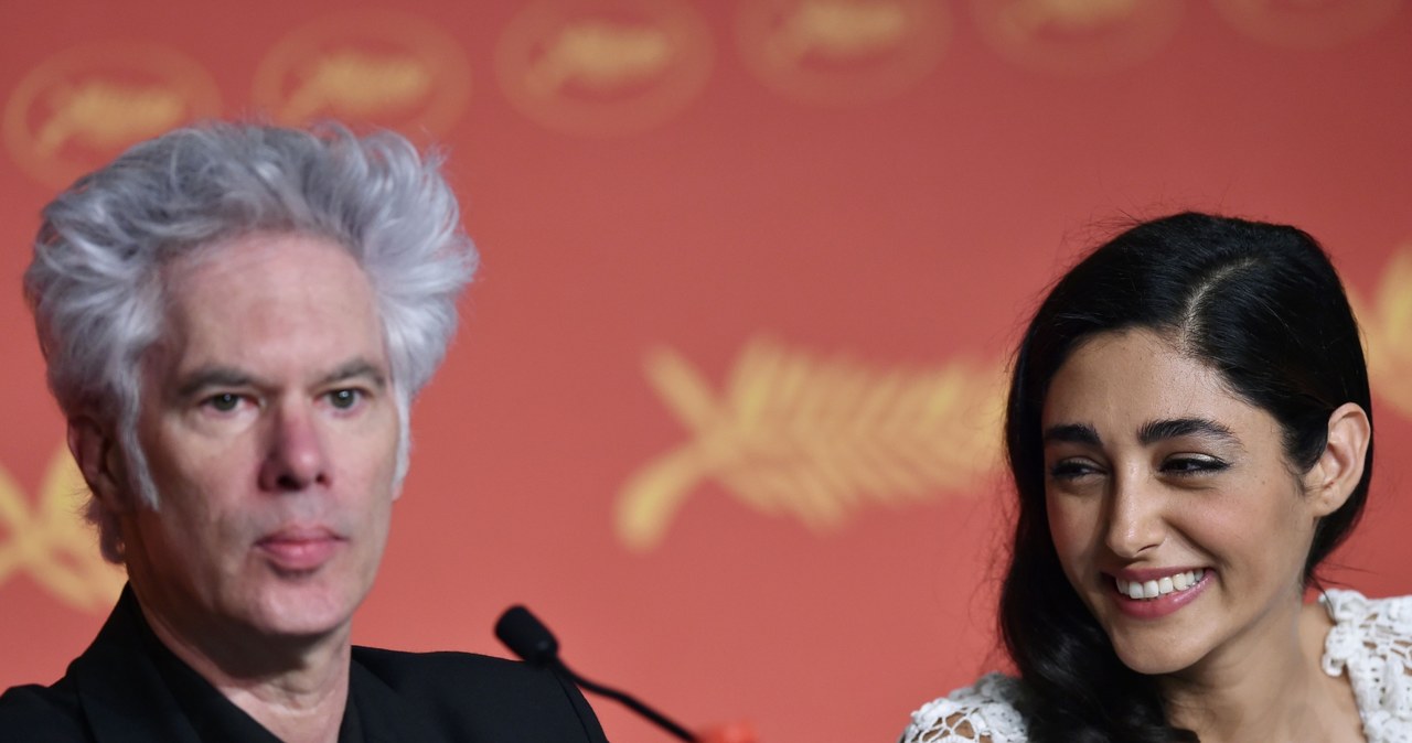 Jim Jarmusch i Golshifteh Farahani na konferencji prasowej w Cannes /AFP