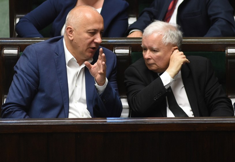 Joachim Brudziński i Jarosław Kaczyński /Adam Chelstowski /Agencja FORUM