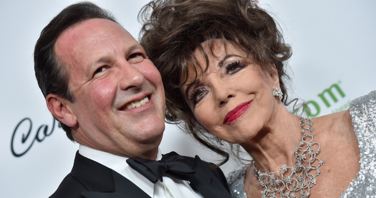 Joan Collins i Percy Gibson /AXELLE/BAUER-GRIFFIN /Getty Images