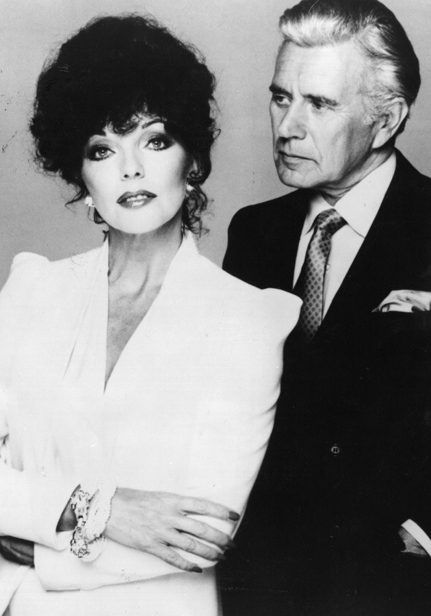 Joan Collins, John Forsythe /Getty Images