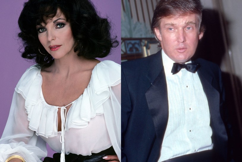 Joan Collins (L) i Donald Trump (P) w 1981 roku /Bob D'Amico/Disney General Entertainment Content, Wolfgang Kuhn/United Archives /Getty Images