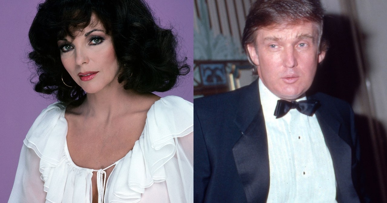 Joan Collins (L) i Donald Trump (P) w 1981 roku /Bob D'Amico/Disney General Entertainment Content, Wolfgang Kuhn/United Archives /Getty Images