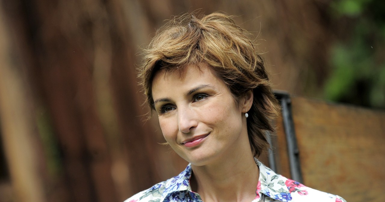 Joanna Brodzik na planie serialu "Miłość nad rozlewiskiem" /Michal WARGIN /East News