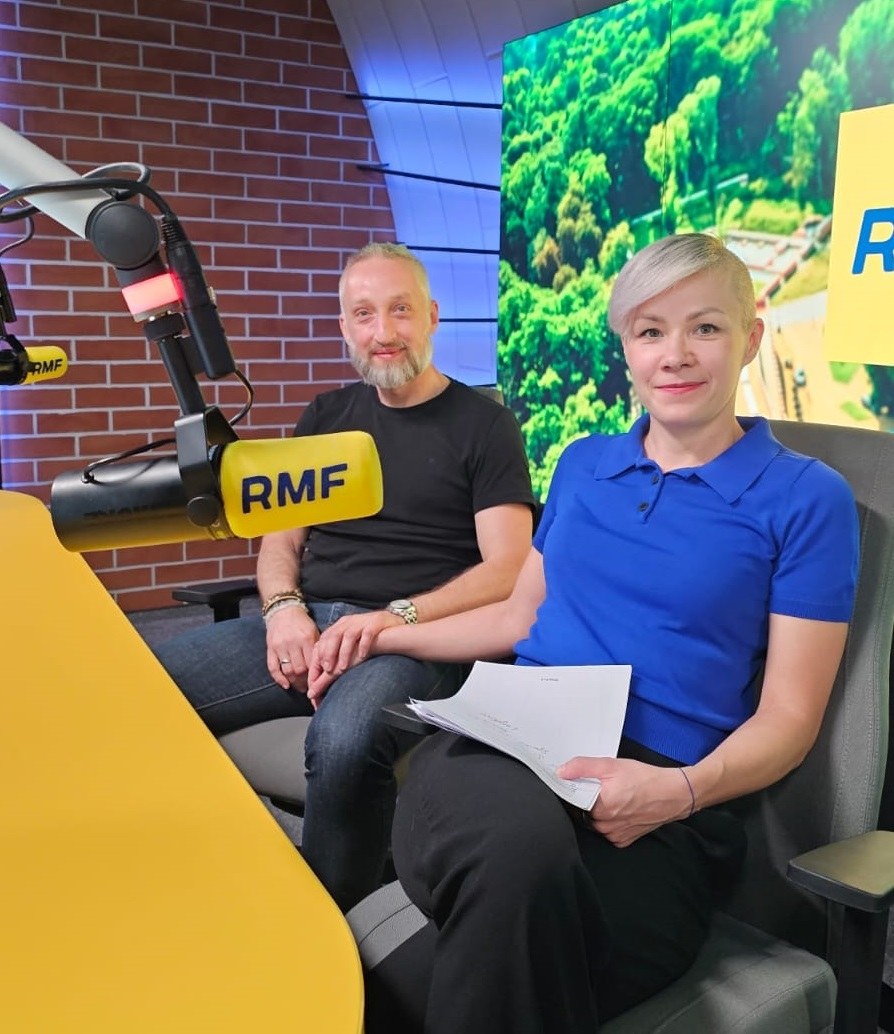 Joanna Burdek i Jarosław Burdek w studiu RMF FM /Magdalena Wojtoń /RMF FM