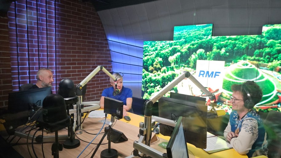 Joanna Burdek, Jarosław Burdek i Maciej Nycz w studiu RMF FM /Magdalena Wojtoń /RMF FM