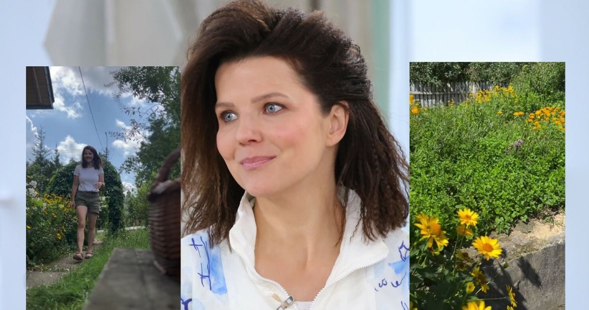 Joanna Jabłczyńska pokazała swój ogród. Uważa, że nie jest idealny /Michal Wozniak/Dzien Dobry TVN/East News/ Instagram: @joannajablczynska