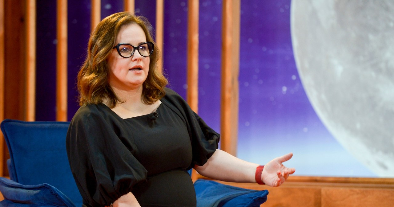 Joanna Kołaczkowska w programie "Moontalk" w 2021 roku /Niemiec /AKPA